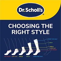 Dr. Scholl's Advanced Relief Casuals - 2 Pack Crew Sock