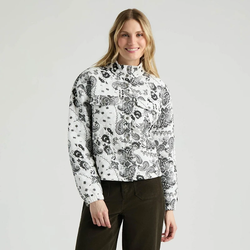 Mexx Women’s Quilted Printed Bomber Jacket, XS-XXL