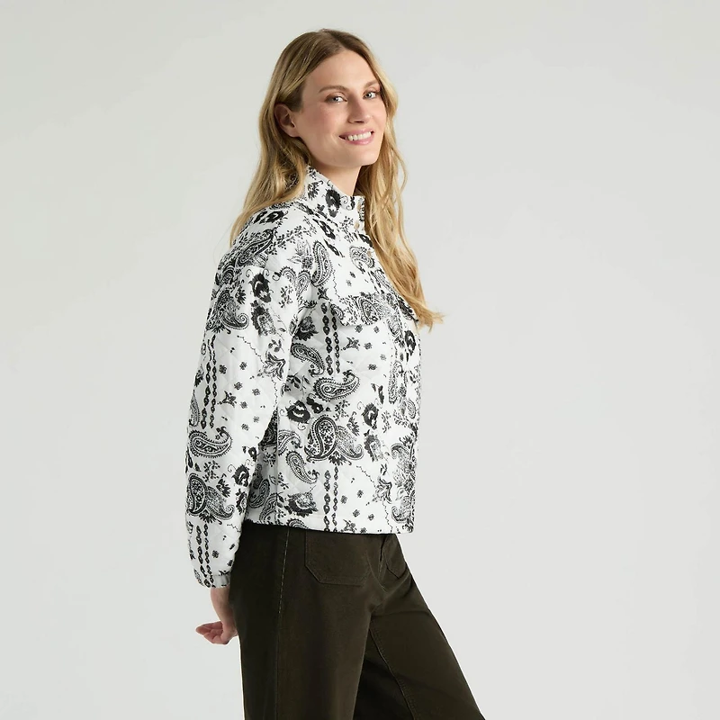 Mexx Women’s Quilted Printed Bomber Jacket, XS-XXL