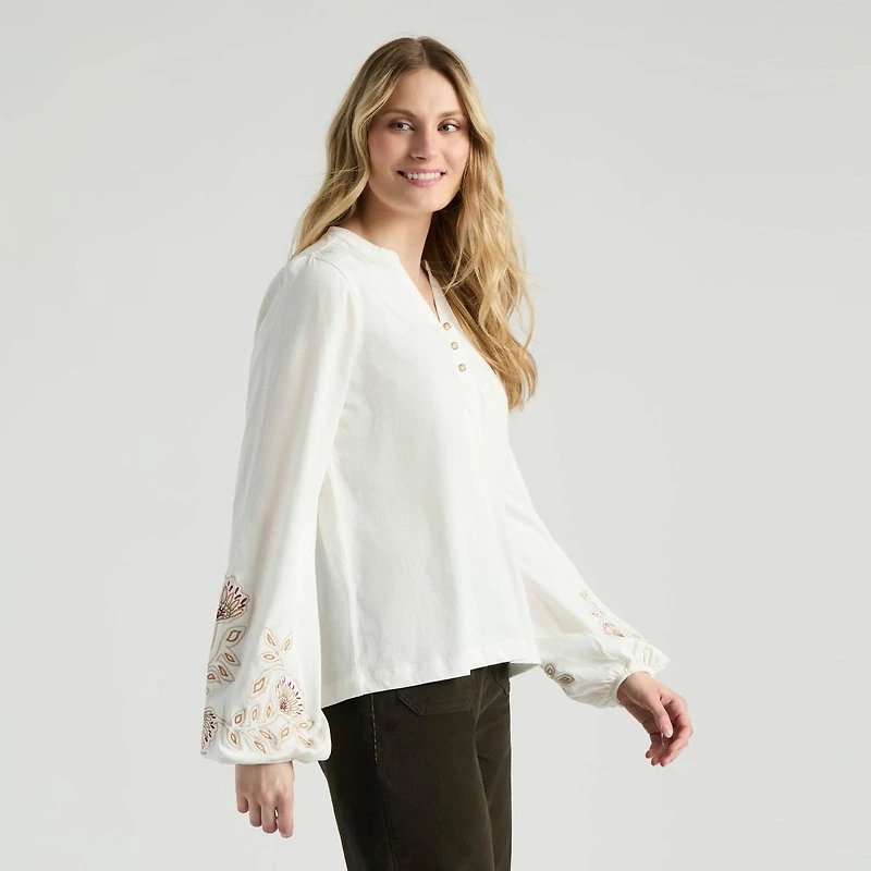 Mexx Femmes Blouse avec Col Mao XS-XXL