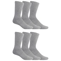 Athletic Works Men's Cotton Crew Socks 6-Pack