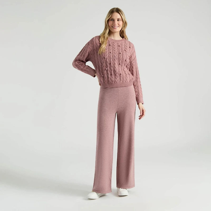 Mexx Pull en tricot torsadé à nœuds pour femmes XS-XXL