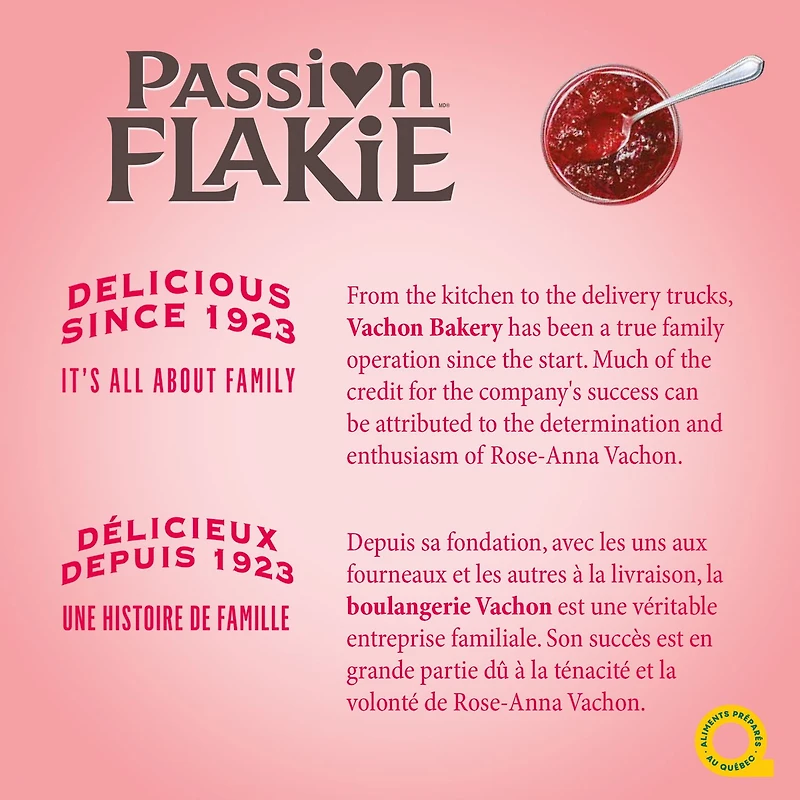 Pâtisseries feuilletées Passion Flakieᴹᴰ pomme-framboise de Vachonᴹᴰ 305 g