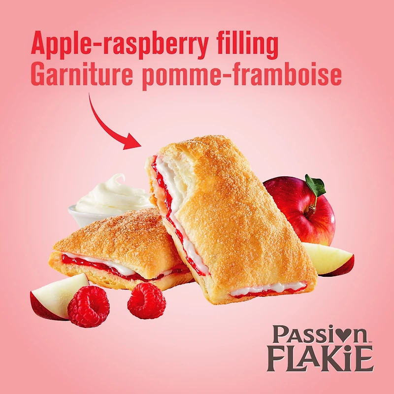 Pâtisseries feuilletées Passion Flakieᴹᴰ pomme-framboise de Vachonᴹᴰ 305 g
