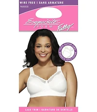Exquisite Form #9600535 FULLY Cotton Soft Cup Full-Coverage Bra, Lace