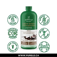 Légumes verts en liquide chlorophillé Natural de Pure-lē à saveur de chocolat noir