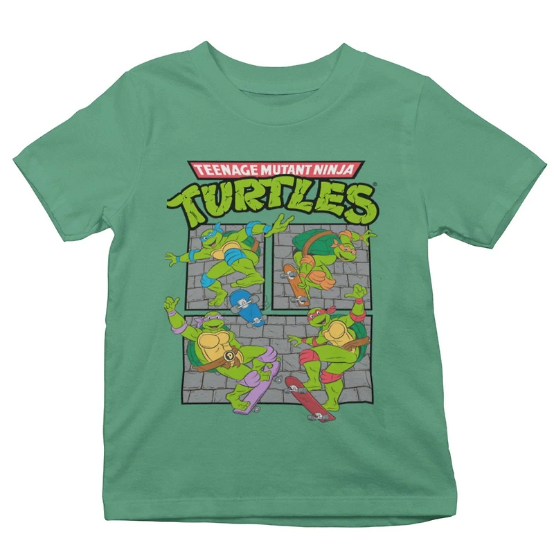 Teenage Mutant Ninja Turtles T-Shirt col rond à manches courtes pour garçon Tailles TP à TG