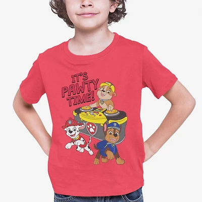 Paw Patrol Boy's Short Sleeve crew neck T-shirt, Sizes XS to XL