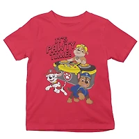 La Pat'Patrouille T-Shirt col rond à manches courtes pour garçon Tailles TP à TG
