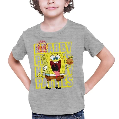 Sponge Bob Boy's Short Sleeve Crew Neck T-shirt