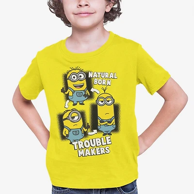 Minions Boy's Short Sleeve crew neck T-shirt