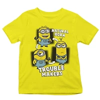 Minions Boy's Short Sleeve crew neck T-shirt