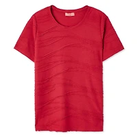 T-shirt à motif ondulé Iyla pour femmes