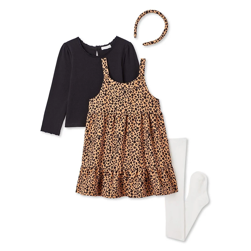 Btween Toddler Girls' Dress 4-Piece Set, Sizes 2T-5T