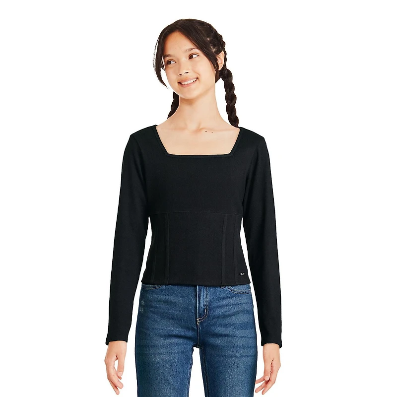 Justice Girls' Seamed Top, Sizes XS-XL