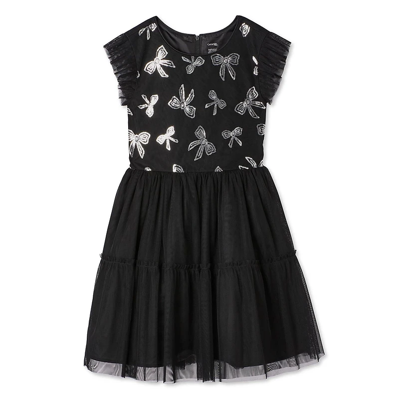 George Girls' Sequin Dress, Sizes 4-16