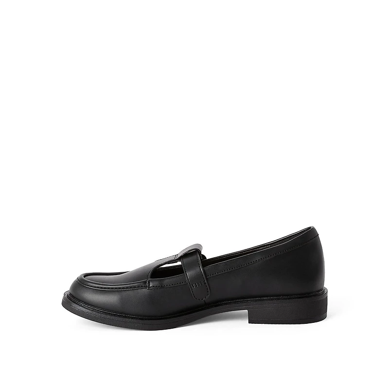 Time and Tru Women's Buckled Strap Loafers