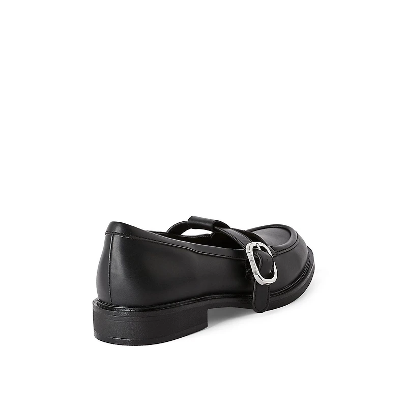 Time and Tru Women's Buckled Strap Loafers