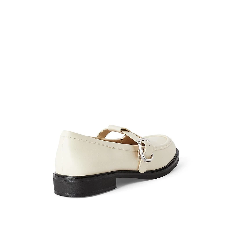 Time and Tru Women's Buckled Strap Loafers
