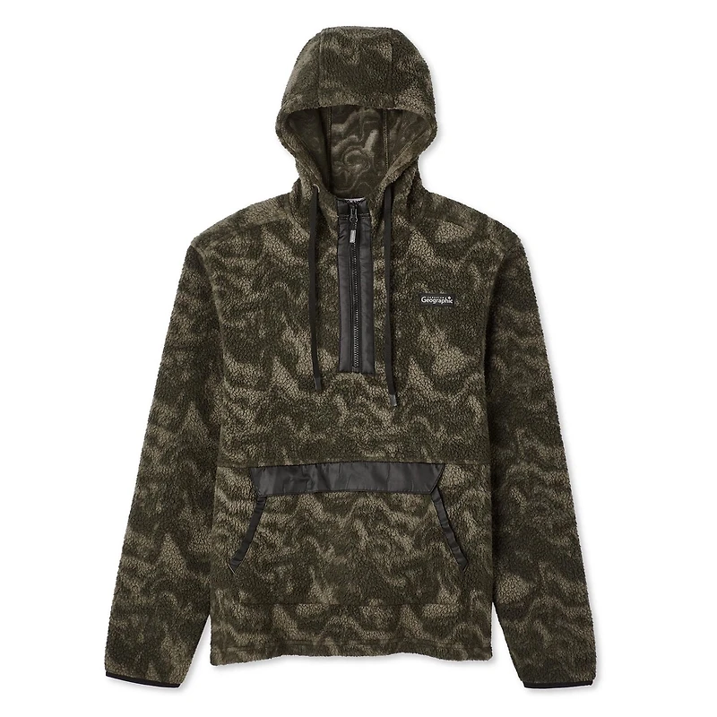 Canadiana x RCGS Men's Faux Shearling Popover, Sizes S-2XL