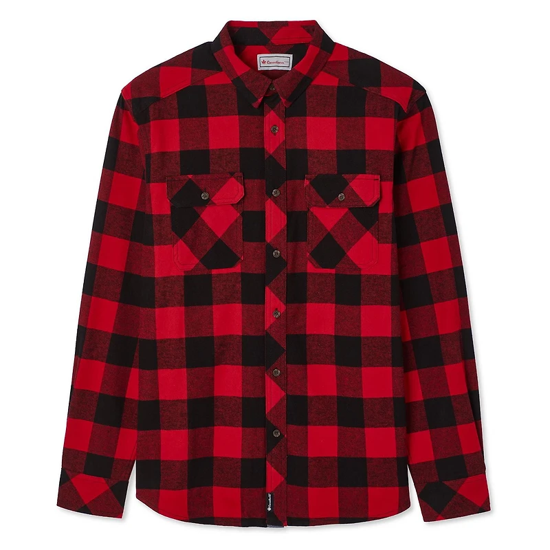 Chemise en flanelle Canadiana collection non genrée pour adultes