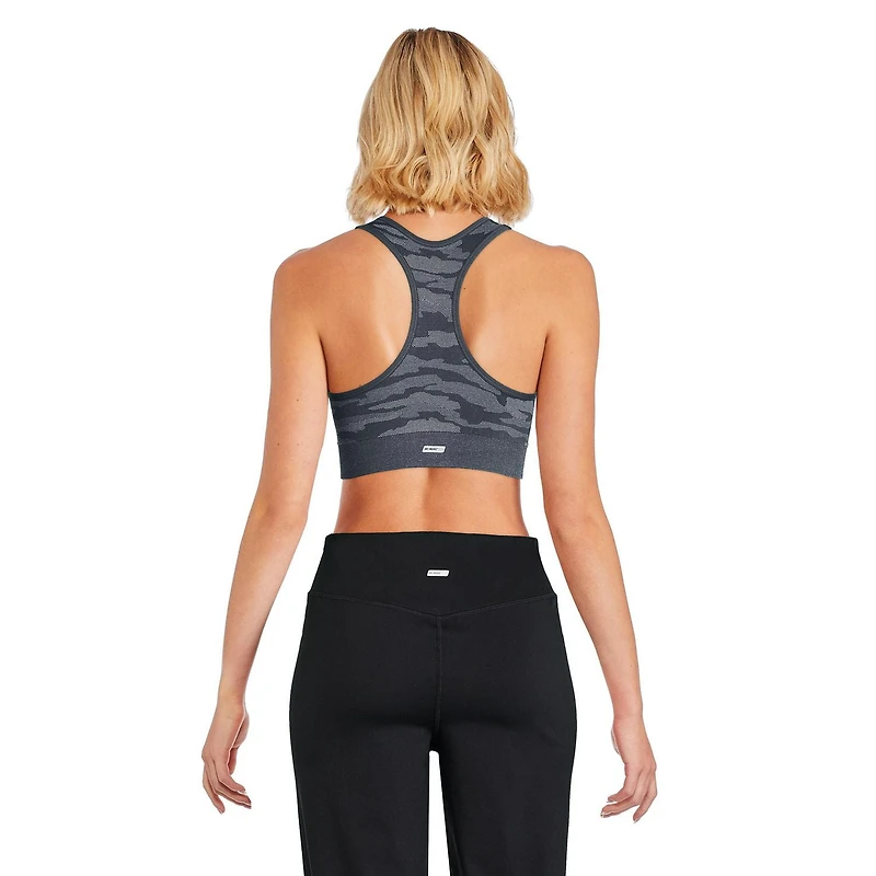 Athletic Works Women's Printed Seamless Racerback Bra