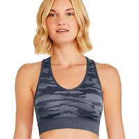 Soutien-gorge imprimé sans coutures à dos nageur Athletic Works pour femmes