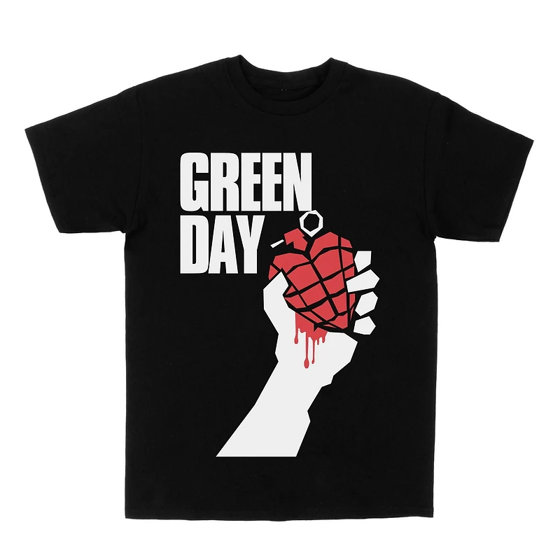 Green Day Men's Short Sleeve Crew neck Tee-Shirt