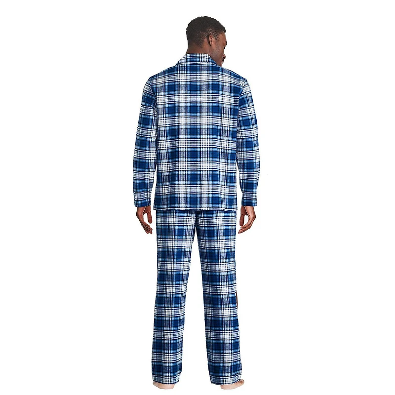 George Men's Notch Collar Pajama 2-Piece Set