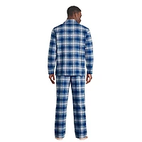 George Men's Notch Collar Pajama 2-Piece Set