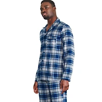George Men's Notch Collar Pajama 2-Piece Set
