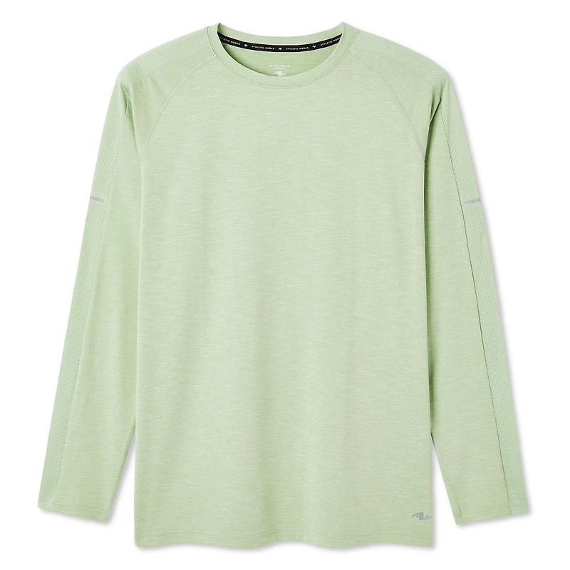 T-shirt à manches longues Athletic Works pour hommes Tailles P-TG