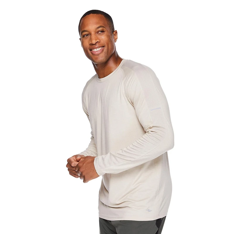 T-shirt à manches longues Athletic Works pour hommes Tailles P-TG