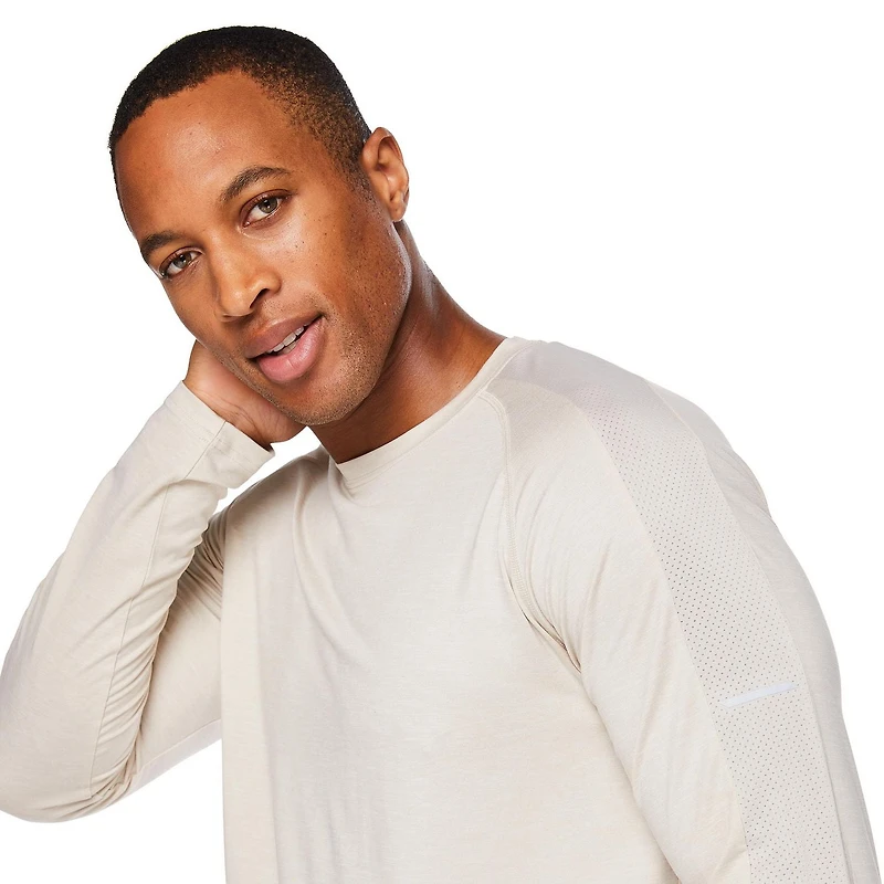 T-shirt à manches longues Athletic Works pour hommes Tailles P-TG