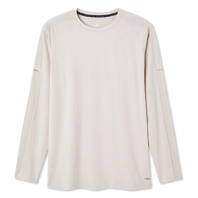 T-shirt à manches longues Athletic Works pour hommes Tailles P-TG