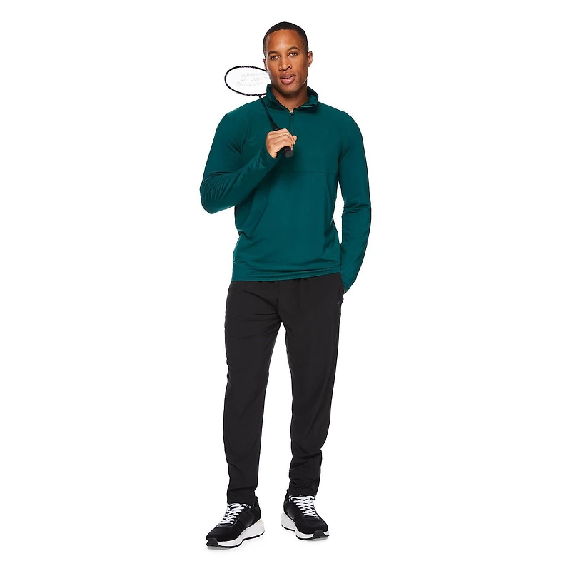Athletic Works Men's Quarter-Zip Popover