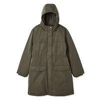 George Girls' Hooded Long Parka, Sizes XS-XL