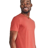 T-shirt extensible à encolure en V George pour hommes Tailles P-2XL