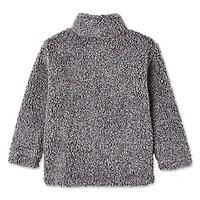 Manteau zippé sur la longueur en fausse peau de mouton George pour petits garçons Tailles 2T-5T