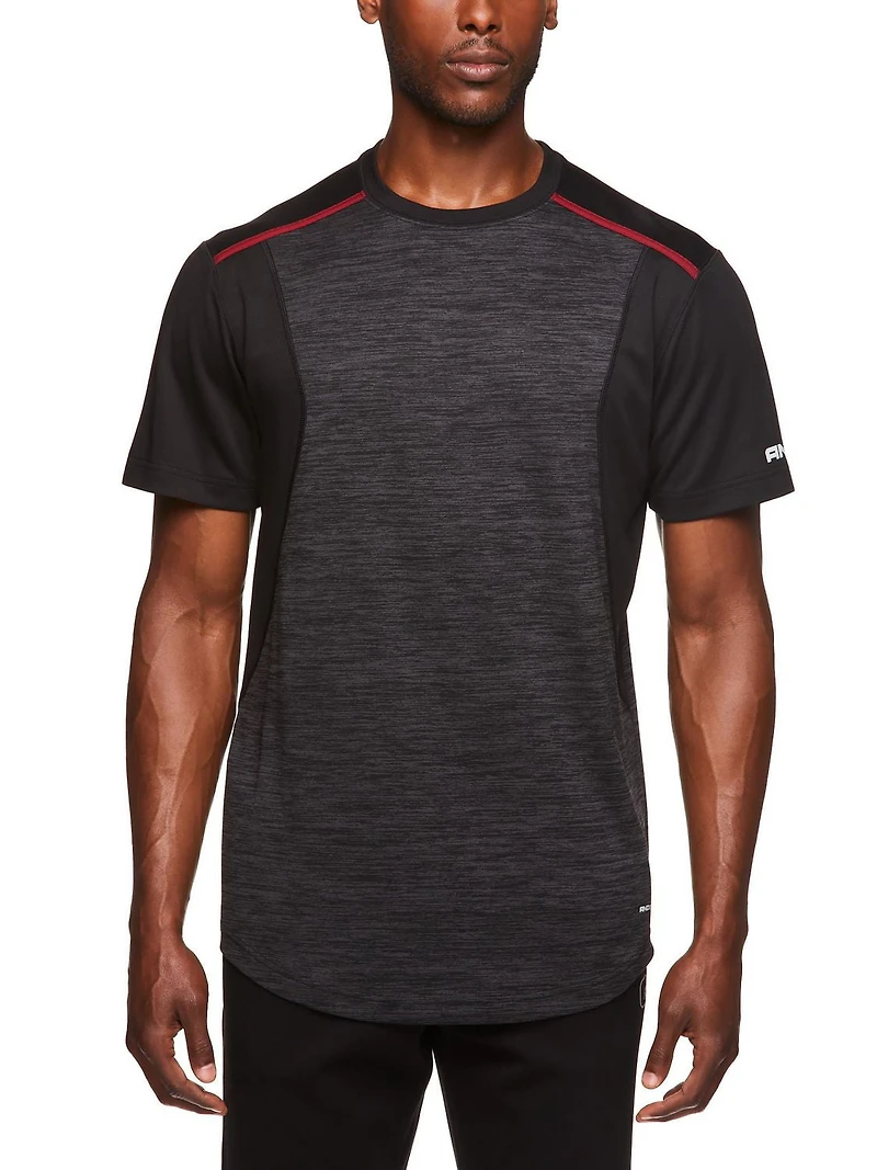 AND1 Haut Performance à manches courtes pour hommes et grands hommes, jusqu'à la taille XL