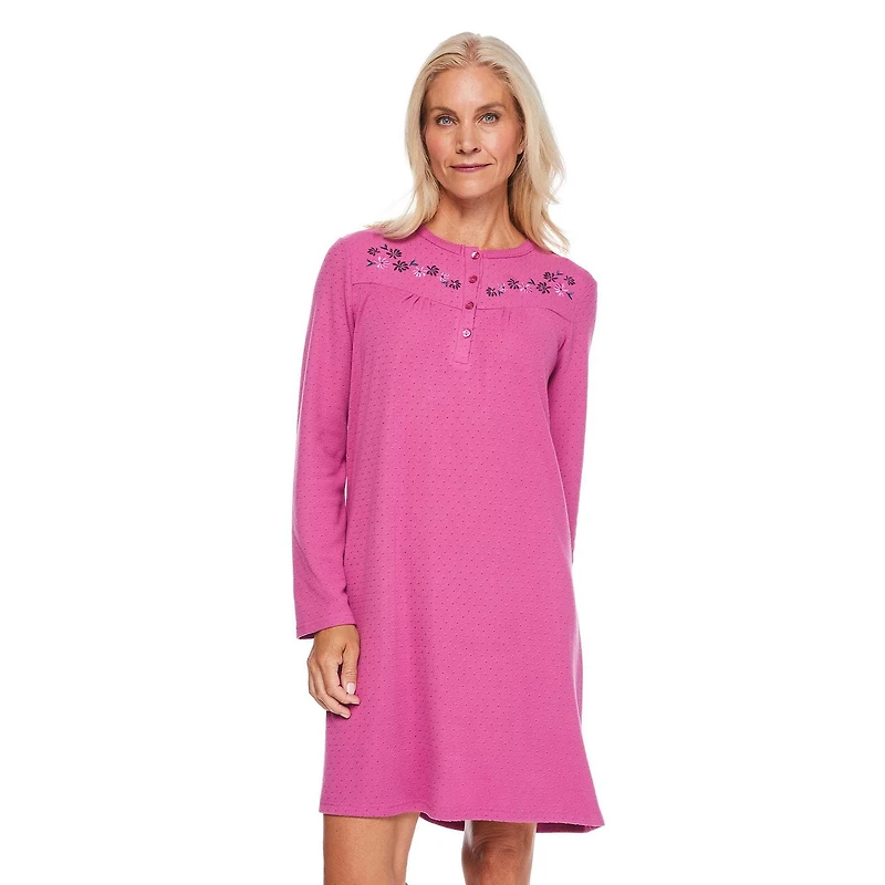 Iyla Women's Henley Nightgown