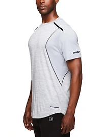AND1 Men's And Big Men's Active Bank Shot Short Sleeve Performance Top, up to Size  XL