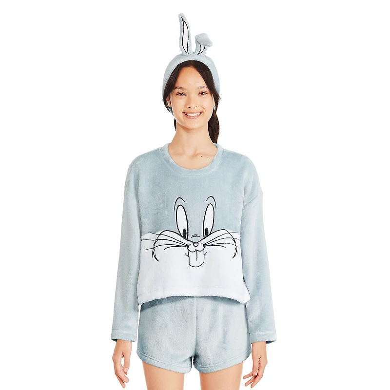 Justice Girls' Looney Tunes Sleep Boxer 2-Piece Set