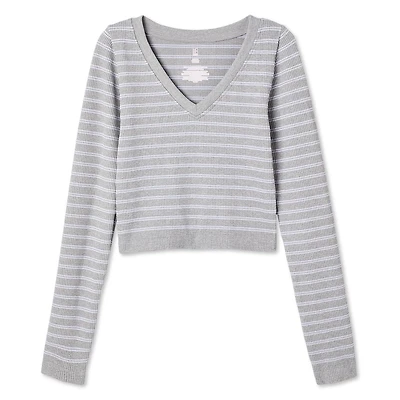 T-shirt à manches longues No Boundaries pour femmes