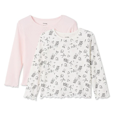 George Toddler Girls' Knit Top 2-Pack