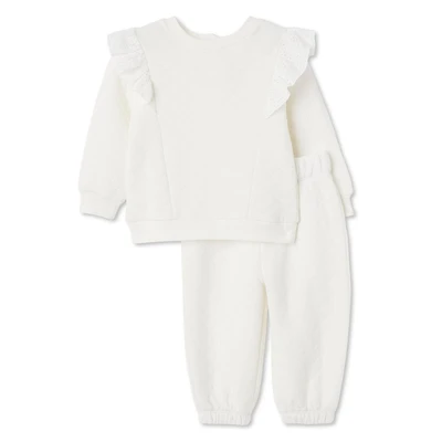 George Baby Girls' Quilted Fleece 2-Piece Set