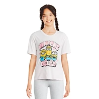 Minions Girls' Short Sleeve Tee, Sizes XS-L