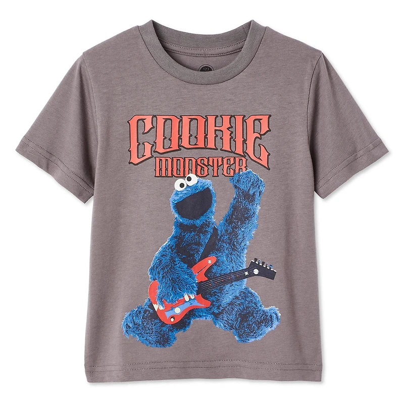 Sesame Street Toddler Boys' Cookie Monster Tee, Sizes 2T-5T