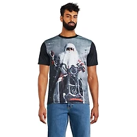T-shirt des fêtes George pour hommes Tailles P-2XL