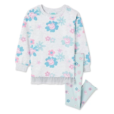 Ensemble 2 pièces avec legging Peppa Pig pour petites filles